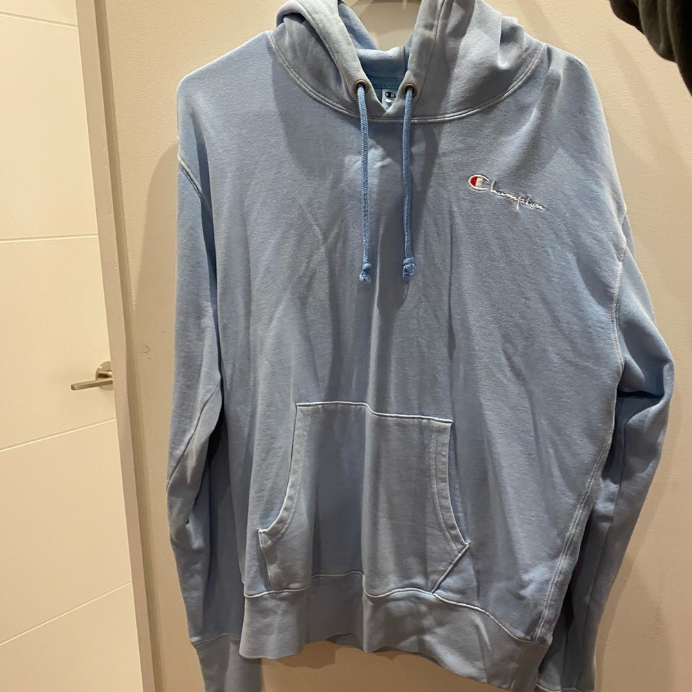 Light blue champion hoodie
